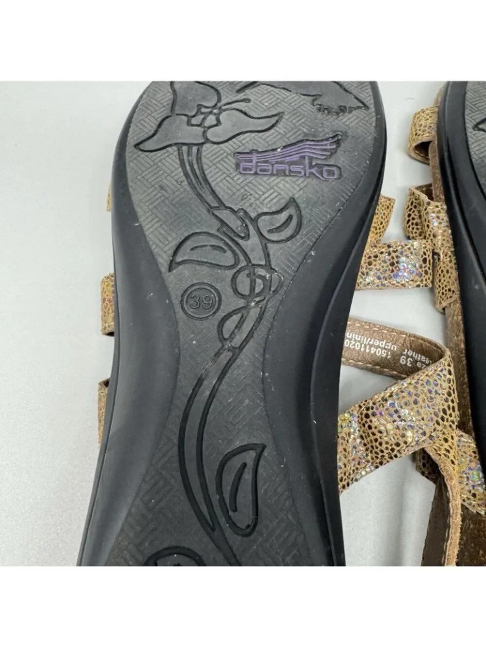 Dansko Jameson Brown Strappy Slingback Adjustable Sandals US Sz  8.5-9